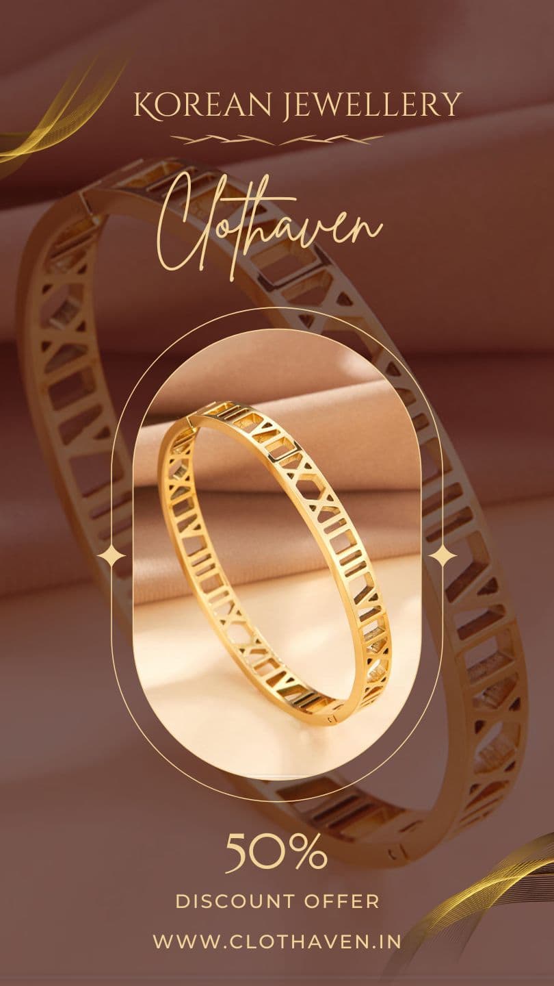 Engraved Gold Bangle