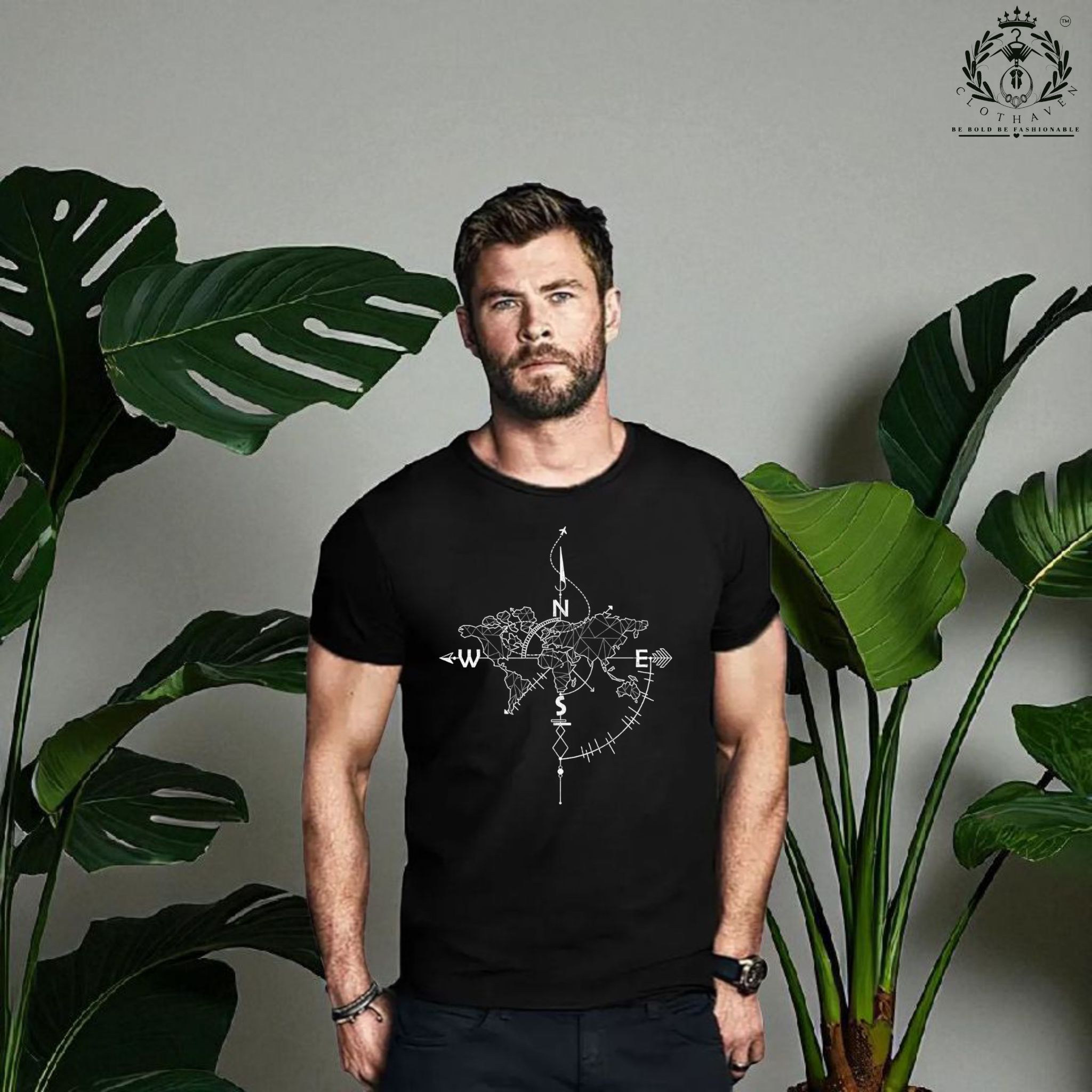 Clothaven “Compass Explorer” Graphic Tee