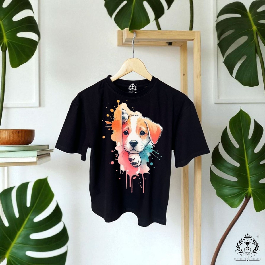 Clothaven “Puppy Pop Art” Graphic Tee