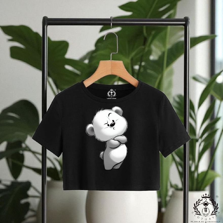 Grumpy Bear Crop Top