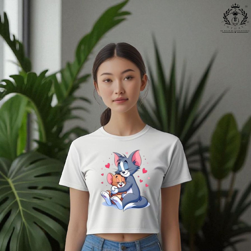 Tom & Jerry Love Crop Top