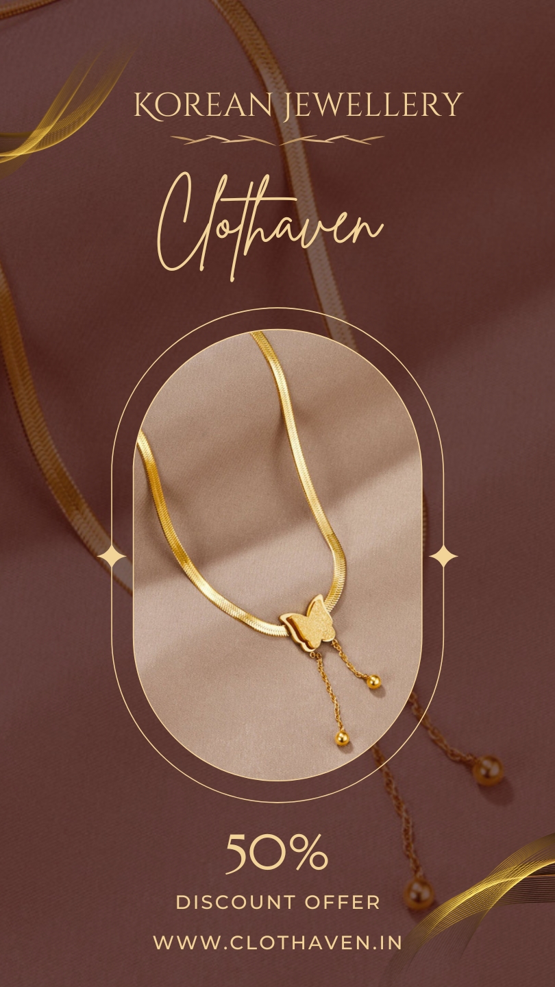 🦋 The "Nabi" Butterfly Anti-Tarnish Choker Necklace