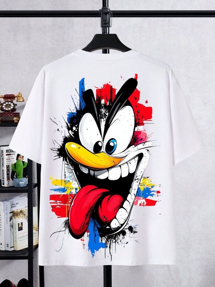 The Chaos Toon – Oversized Drop Shoulder Tee